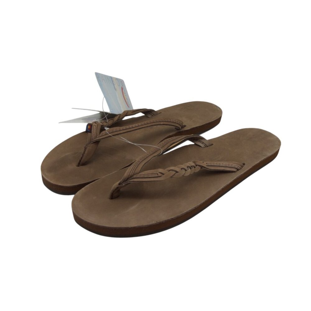 Rainbow Womens Flirty Braidy - Single Layer Premier Leather 1/2" - Espresso